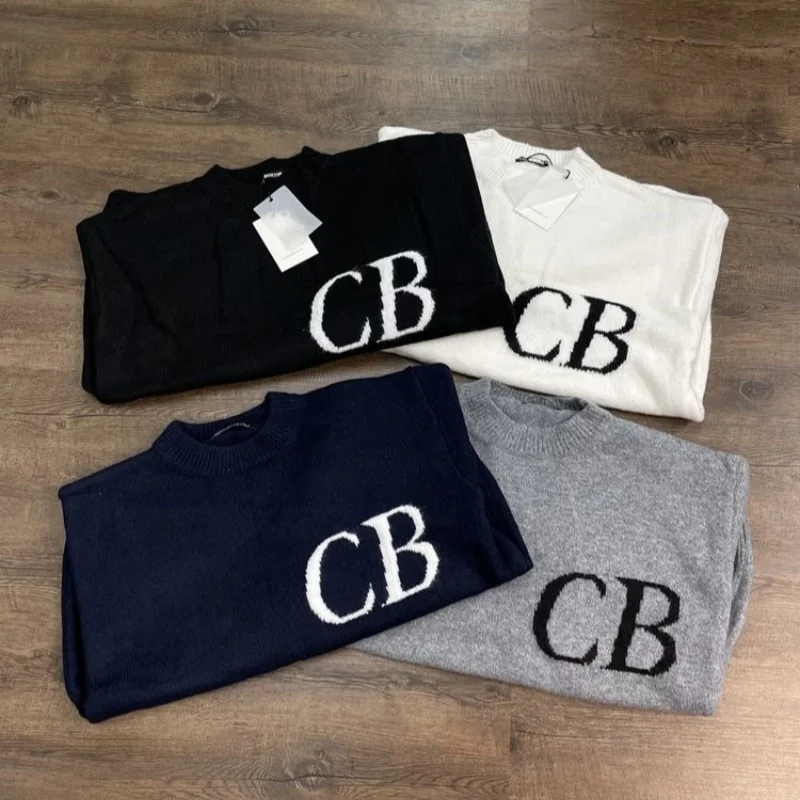 Winter Oversized Men Women CB Sweaters Casual Loose Jacquard Print Round Neck Pullover Knitt Sweatshirts Street Cleanfit Tops
Winter Oversized Men Women CB Sweaters Casual Loose Jacquard Print Round Neck Pullover Knitt Sweatshirts Street Cleanfit Tops