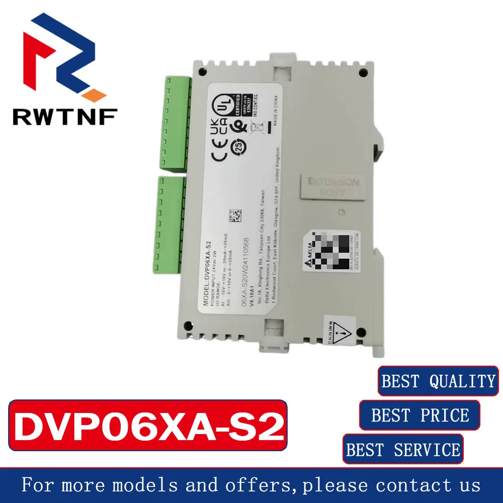 Brand New Genuine DVP06XA-S2 Delta Analog module 100% original
Brand New Genuine DVP06XA-S2 Delta Analog module 100% original
