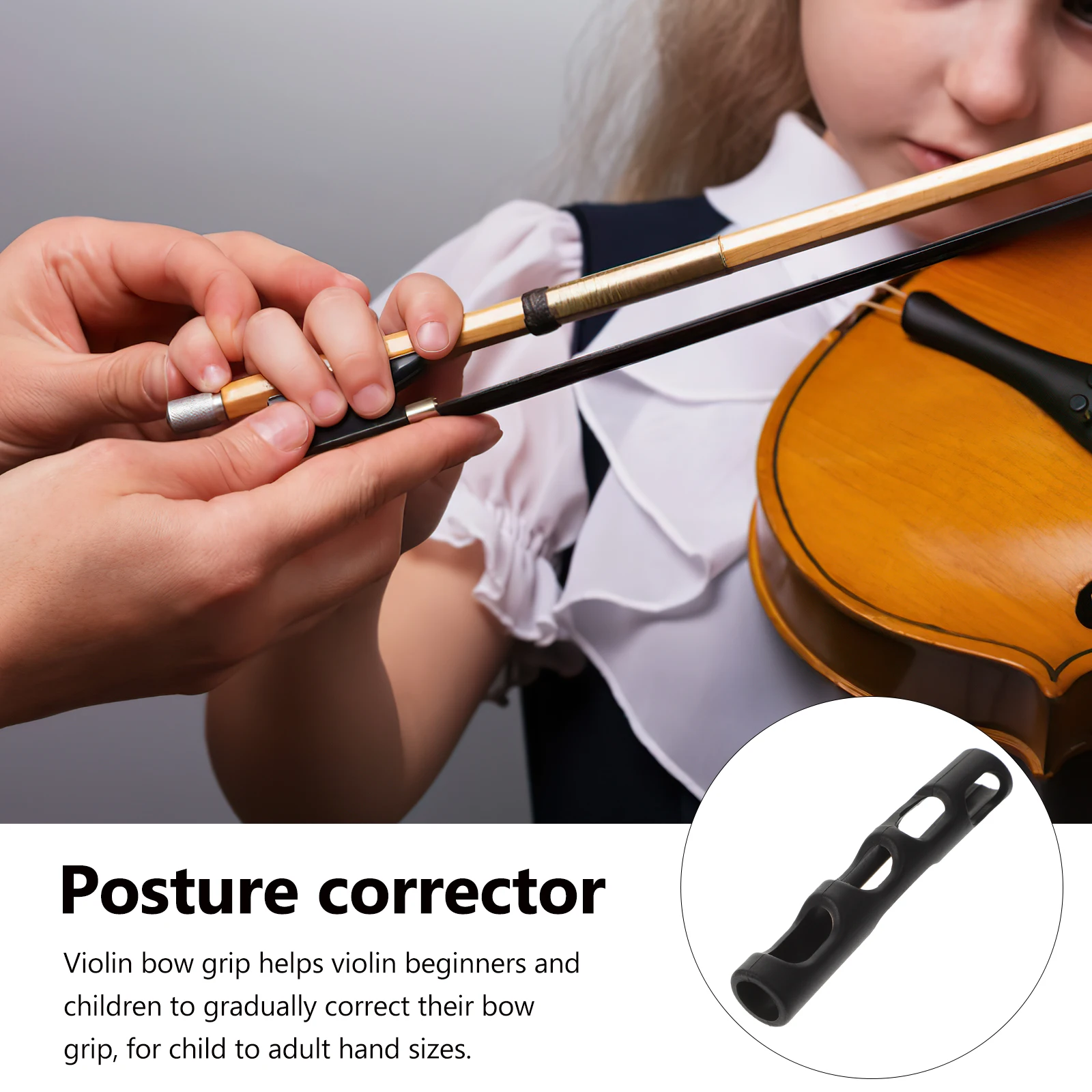Original Bow Grip Corrector Violin Accessories Rubber Hold Posture Correction Grasp
Original Bow Grip Corrector Violin Accessories Rubber Hold Posture Correction Grasp