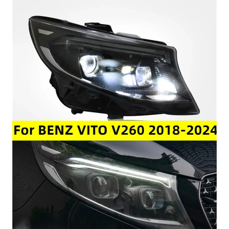 Фара для BENZ VITO 20 18-2024 V260, фара в сборе, светодиодная плавная лампа дальнего и ближнего света, указатель поворота
Фара для BENZ VITO 20 18-2024 V260, фара в сборе, светодиодная плавная лампа дальнего и ближнего света, указатель поворота