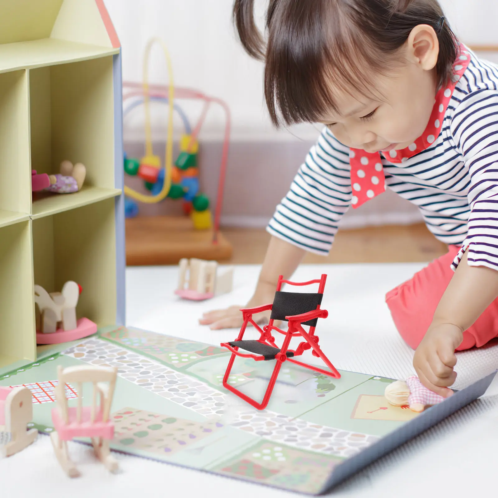 Foldable Mini Chair Plastic Miniature Furniture Dollhouse Accessories Small Modern Realistic Prop Mini Folding Chair
Foldable Mini Chair Plastic Miniature Furniture Dollhouse Accessories Small Modern Realistic Prop Mini Folding Chair