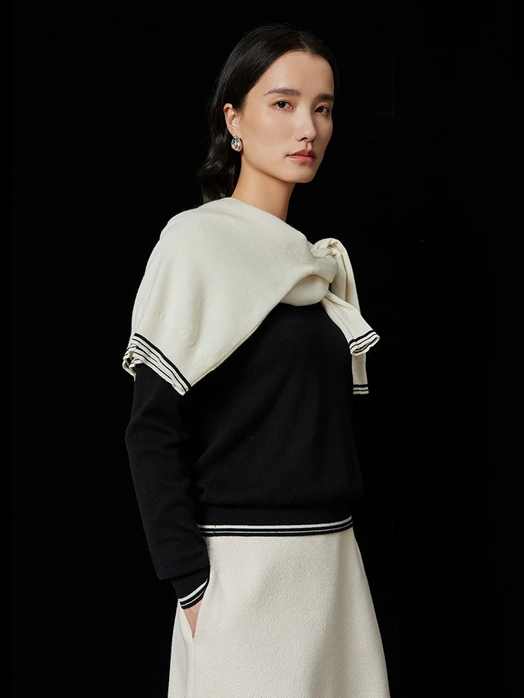 Quiet Luxury JIANCHA Knitted Woolen Sweater U-Neck 100% Pure Wool Commute Style Simple Design Long Sleeve Women's Fashion
Quiet Luxury JIANCHA Knitted Woolen Sweater U-Neck 100% Pure Wool Commute Style Simple Design Long Sleeve Women's Fashion