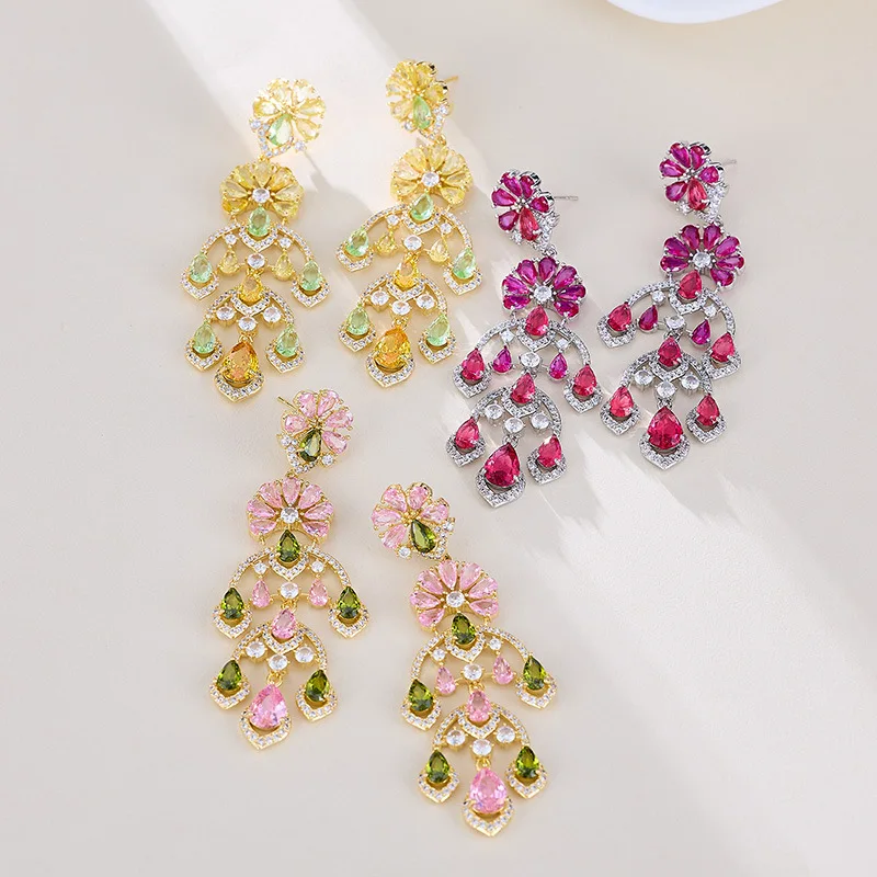 flower dangling earrings for women luxury jewelry zirconia fushia green yellow flower earrings sweet jewelry
flower dangling earrings for women luxury jewelry zirconia fushia green yellow flower earrings sweet jewelry