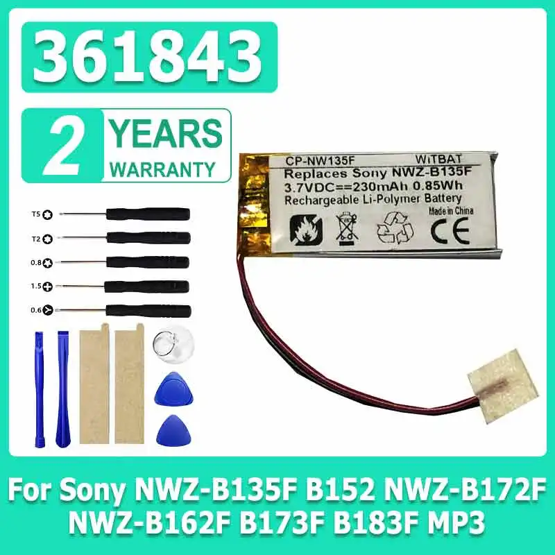 XXDOU Новый аккумулятор 361843 Для аккумулятора Sony NWZ-B135F B152 NWZ-B172F NWZ-B162F B173F B183F MP3 аккумуляторы + инструмент
XXDOU Новый аккумулятор 361843 Для аккумулятора Sony NWZ-B135F B152 NWZ-B172F NWZ-B162F B173F B183F MP3 аккумуляторы + инструмент