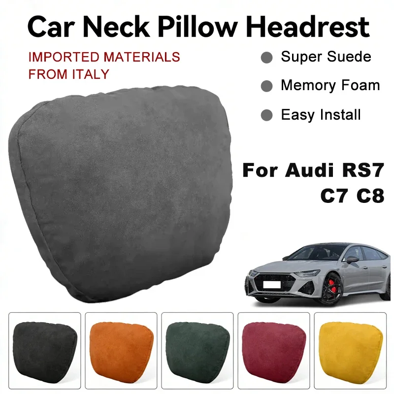 Italy Suede Car Neck Rest Pillow For Audi RS7 C7 C8 Seat Head Neck Support Cushion Auto Interior Accessories
Italy Suede Car Neck Rest Pillow For Audi RS7 C7 C8 Seat Head Neck Support Cushion Auto Interior Accessories