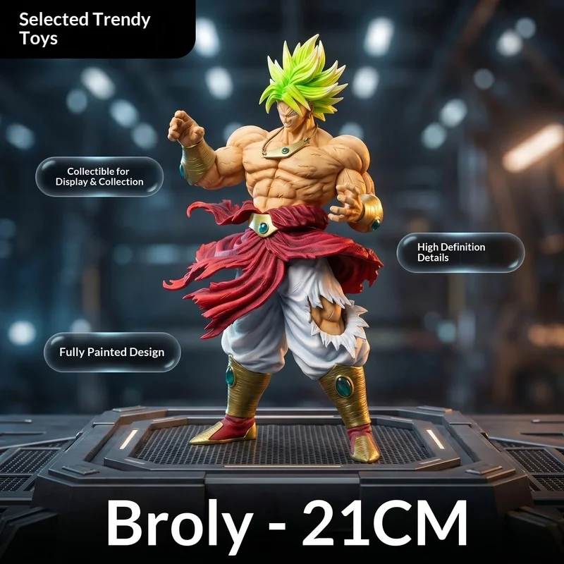 21cm ZW Studio Broly Anime GK Statue Collectible Figure Model Desk Ornament Birthday Gift Decor
21cm ZW Studio Broly Anime GK Statue Collectible Figure Model Desk Ornament Birthday Gift Decor