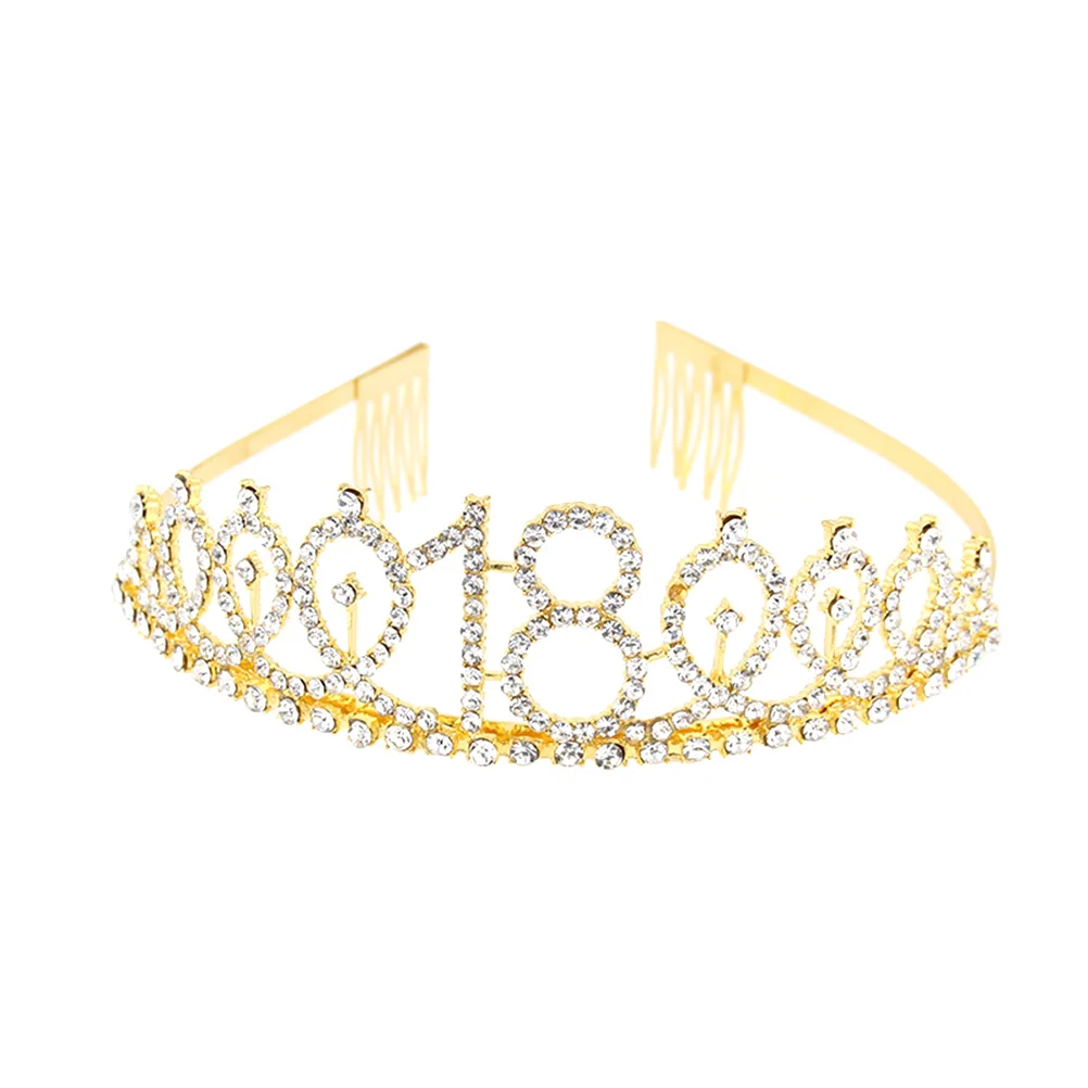 Birthday Crown 18th Gifts for Women Number Alloy Hair Accessories Banquet Teasing Comb
Birthday Crown 18th Gifts for Women Number Alloy Hair Accessories Banquet Teasing Comb