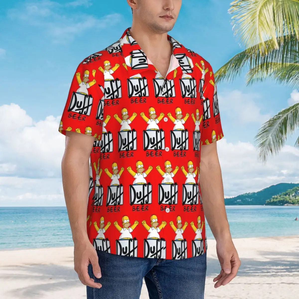 Duff Beer Hawaiian Shirts Funny Men Short Sleeve Shirt for Summer Beach Men's Button Tops
Duff Beer Hawaiian Shirts Funny Men Short Sleeve Shirt for Summer Beach Men's Button Tops