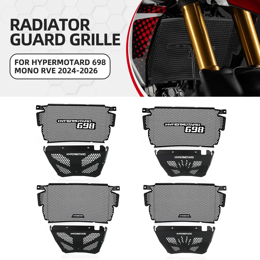 Radiator Guards Engine Guard Grille Protection Cover For Ducati Hypermotard 698 Mono RVE 2024-2025-2026 Motorcycle Accessories
Radiator Guards Engine Guard Grille Protection Cover For Ducati Hypermotard 698 Mono RVE 2024-2025-2026 Motorcycle Accessories