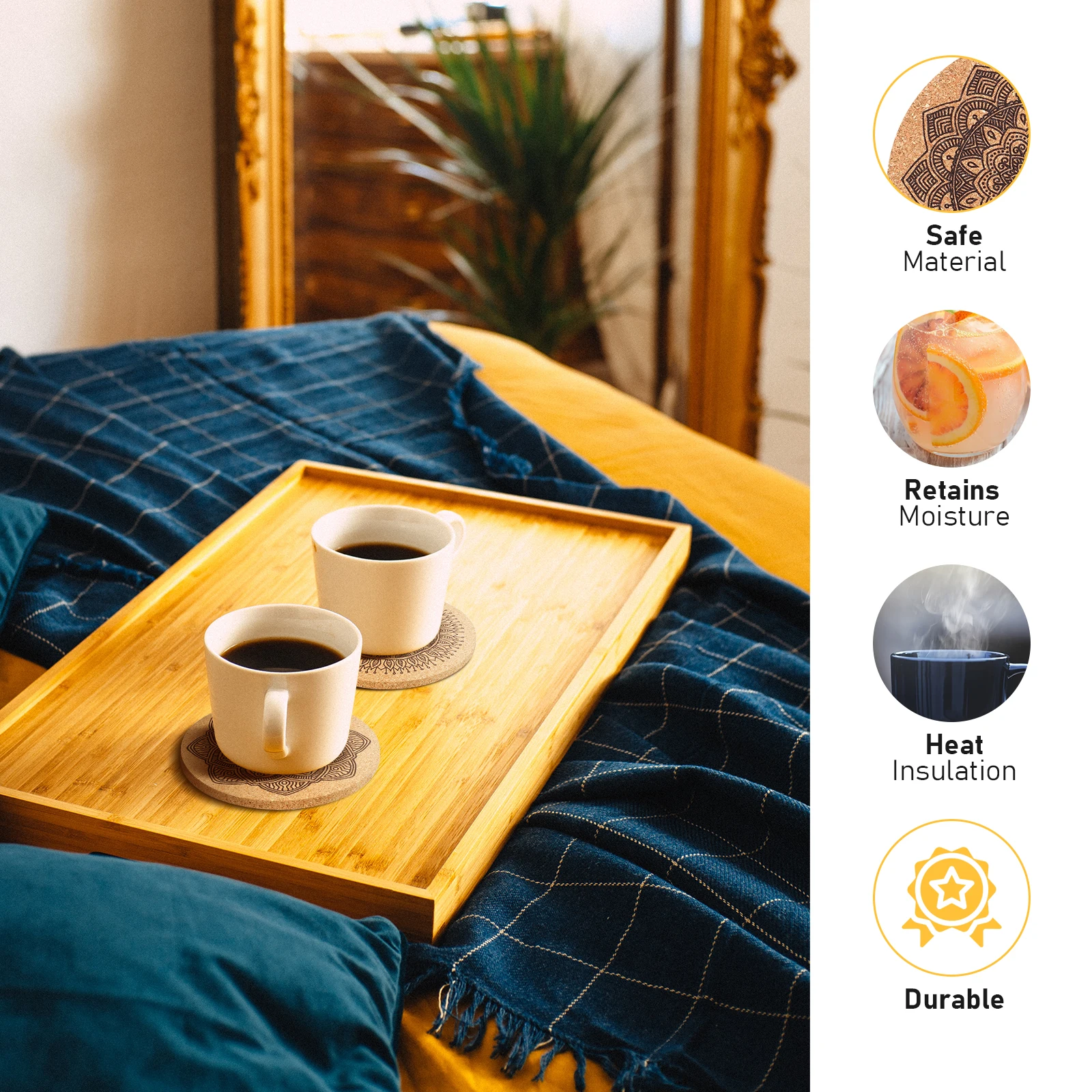 1 set Absorbent Wooden With Absorbent Natural Cork Cork Coasters Drink Mats Wood Coasters Rack Wooden With Holder
1 set Absorbent Wooden With Absorbent Natural Cork Cork Coasters Drink Mats Wood Coasters Rack Wooden With Holder
