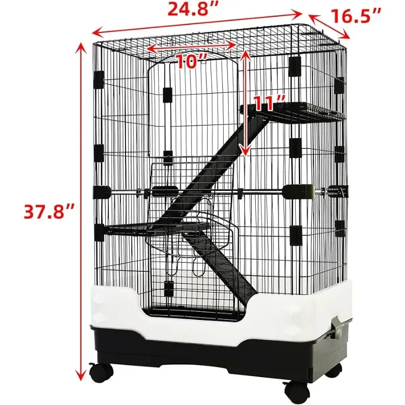 3 Le els Chinchilla Ferret Pet Crate Small Animals Cages for Rat, Hamster, Guinea Pig, Squirrel, Include Caster Tray and Urine G
3 Le els Chinchilla Ferret Pet Crate Small Animals Cages for Rat, Hamster, Guinea Pig, Squirrel, Include Caster Tray and Urine G