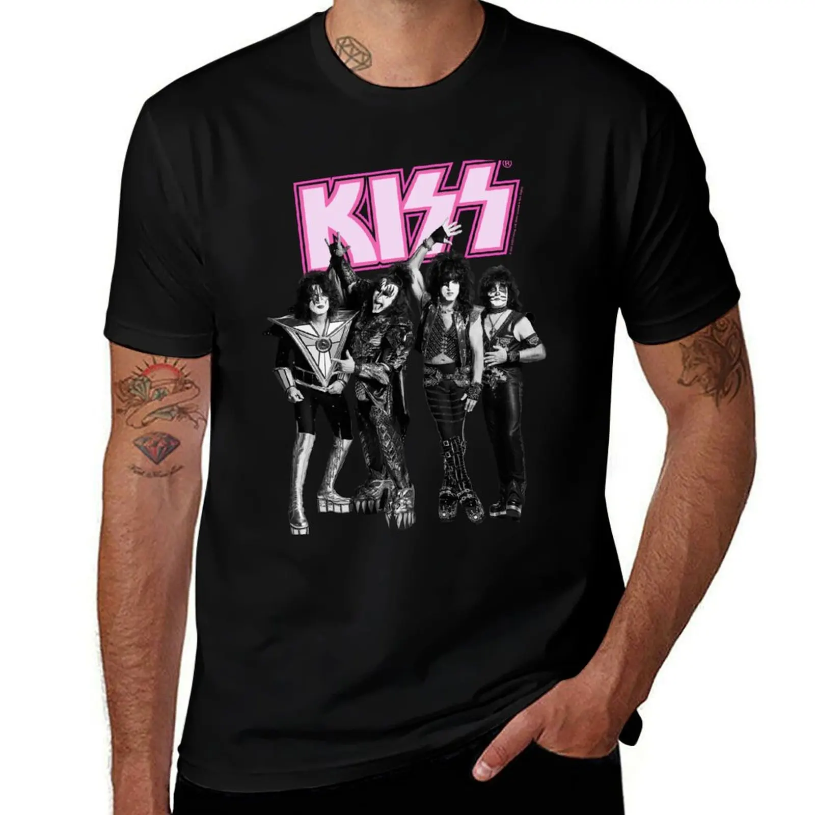 KISS Band Fan Art Pink T-Shirt summer clothes funny gifts graphics black t-shirts for men
KISS Band Fan Art Pink T-Shirt summer clothes funny gifts graphics black t-shirts for men