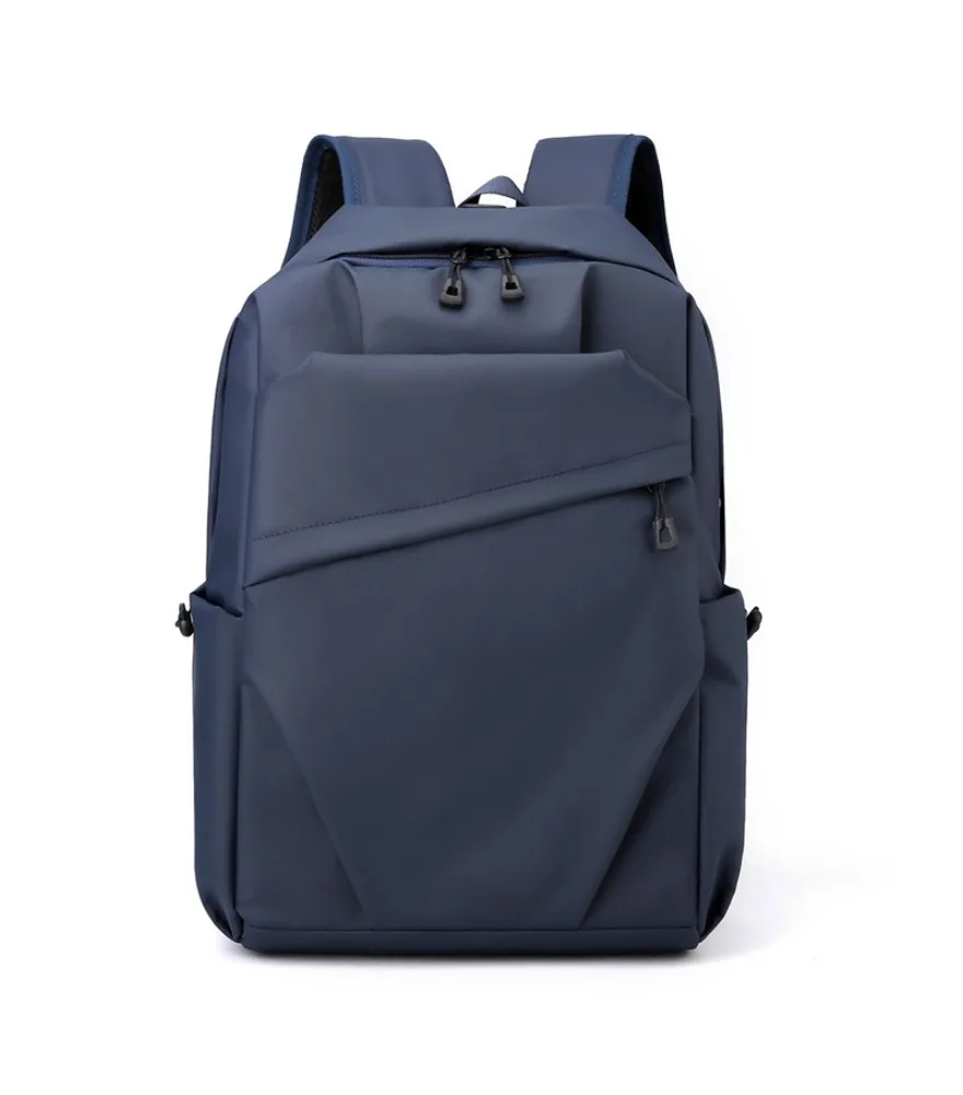 Light gray fashion backpack with orange plastic zipper pulls irregular diagonal cut front pocket anti wear waterproof fabric
Light gray fashion backpack with orange plastic zipper pulls irregular diagonal cut front pocket anti wear waterproof fabric