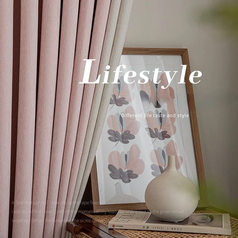Light luxury soft chenille blackout Curtains for Living dining room bedroom Pink Splicing Customized Simplicity Room decoration
Light luxury soft chenille blackout Curtains for Living dining room bedroom Pink Splicing Customized Simplicity Room decoration