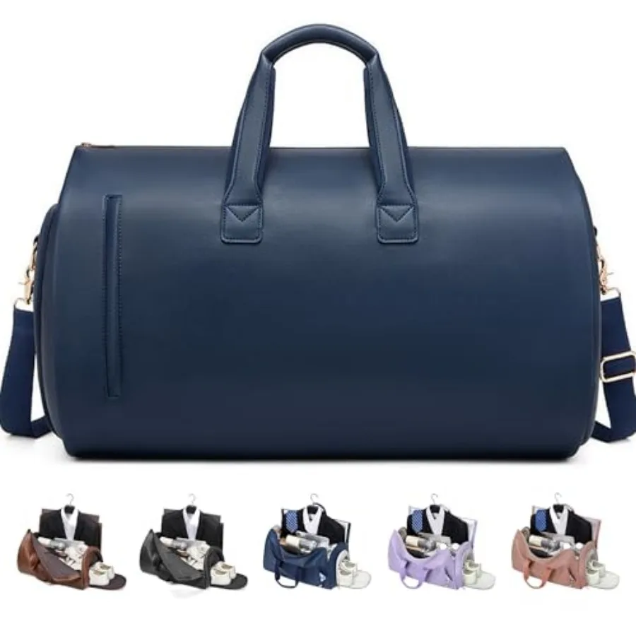 Convertible Garment Bag, Carry on Garment Duffel Bag with Shoulder Strap, Men's Women's Travel Clothing Bag with Shoe Compartme
Convertible Garment Bag, Carry on Garment Duffel Bag with Shoulder Strap, Men's Women's Travel Clothing Bag with Shoe Compartme