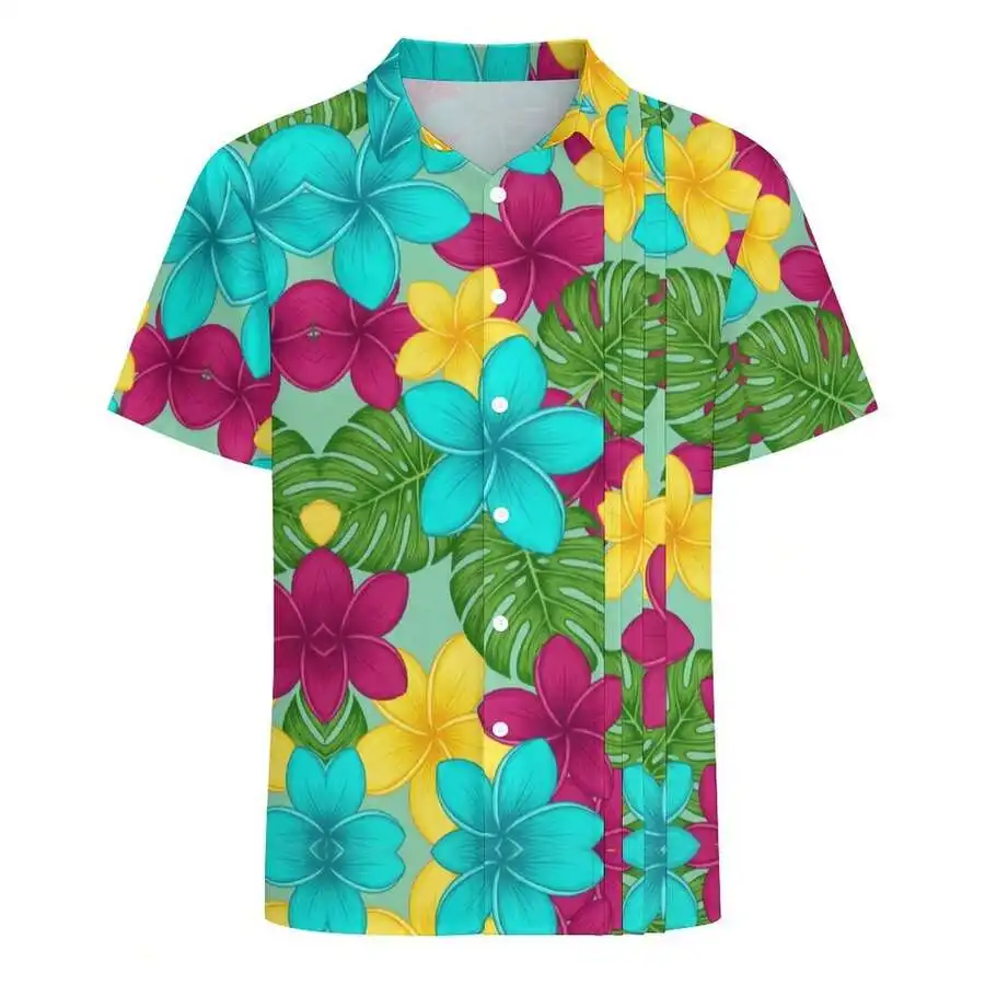Tropical Floral Print Hawaiian Shirt Casual Collared Top For Men
Tropical Floral Print Hawaiian Shirt Casual Collared Top For Men
