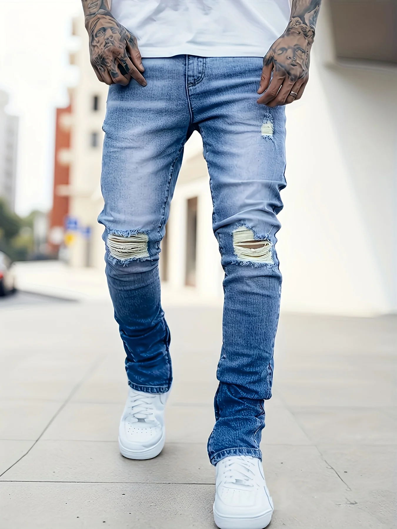Men's Slim Fit Jeans Ultra Long Stretchy Comfortable High Waist Denim Pants
Men's Slim Fit Jeans Ultra Long Stretchy Comfortable High Waist Denim Pants