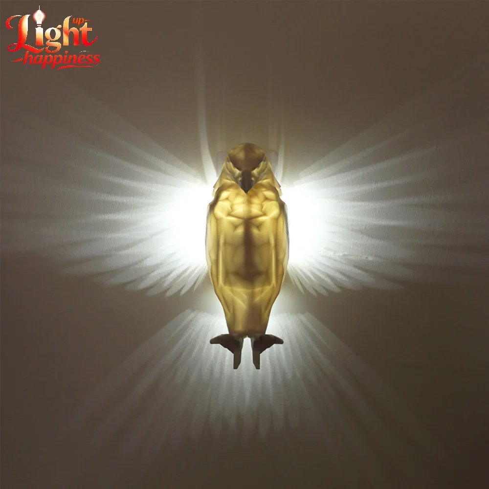  3D Bird Wall Lamp Halloween Owl Eagle Lamp Shape Projector Modern Creative Atmosphere Light Animal Lighting Lustre Art Decor
3D Bird Wall Lamp Halloween Owl Eagle Lamp Shape Projector Modern Creative Atmosphere Light Animal Lighting Lustre Art Decor