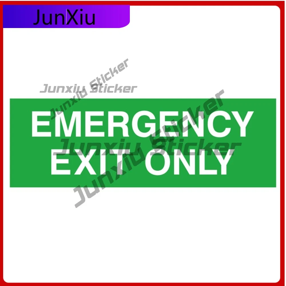 Emergency Exit Only Safety Warning Sign Graphics Stickers V125 Motorcycle Waterproof Decals Cars Suv Kayaks Window Cover Scratch
Emergency Exit Only Safety Warning Sign Graphics Stickers V125 Motorcycle Waterproof Decals Cars Suv Kayaks Window Cover Scratch