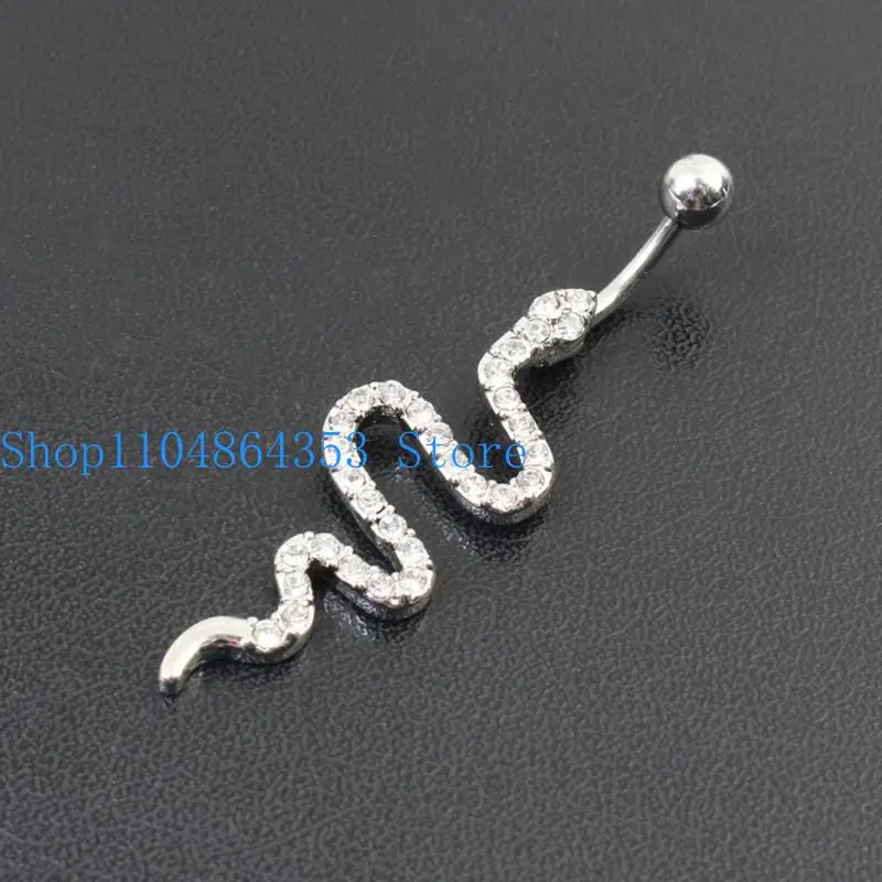 652F Fashion Snake Belly Button Rings Dangle Crystal Navel Ring Barbell for Women Girls Belly Piercing Body Jewelry
652F Fashion Snake Belly Button Rings Dangle Crystal Navel Ring Barbell for Women Girls Belly Piercing Body Jewelry