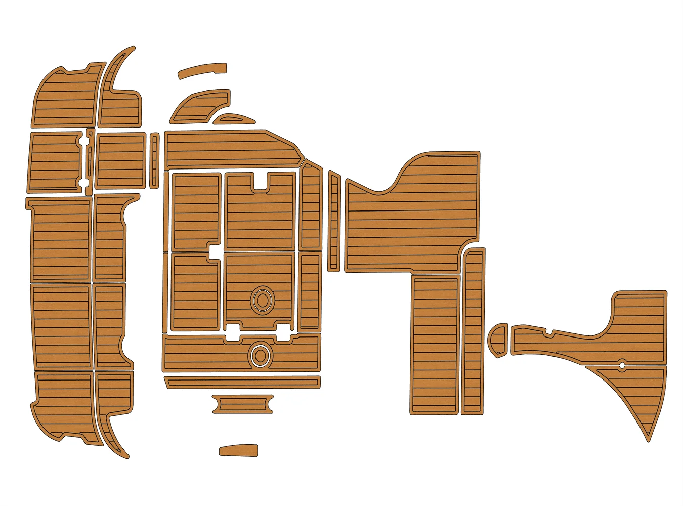 Морской напольный покрытий из ПВХ под тик (аналог EVA) для яхт Cruisers Yachts 3375 Esprit 1999-2003 гг., толщина 6 мм (1/4 дюйма), нескользящий, для использования на палубе, аналог Aqua Gatorstep
Морской напольный покрытий из ПВХ под тик (аналог EVA) для яхт Cruisers Yachts 3375 Esprit 1999-2003 гг., толщина 6 мм (1/4 дюйма), нескользящий, для использования на палубе, аналог Aqua Gatorstep