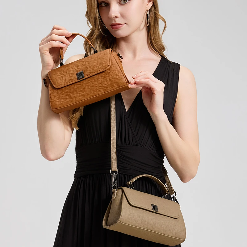 Genuine Leather Top Handle Crossbody Bag for Women Small Togo Leather Shoulder Bag 2026 New Designer Style Mini Handbag
Genuine Leather Top Handle Crossbody Bag for Women Small Togo Leather Shoulder Bag 2026 New Designer Style Mini Handbag