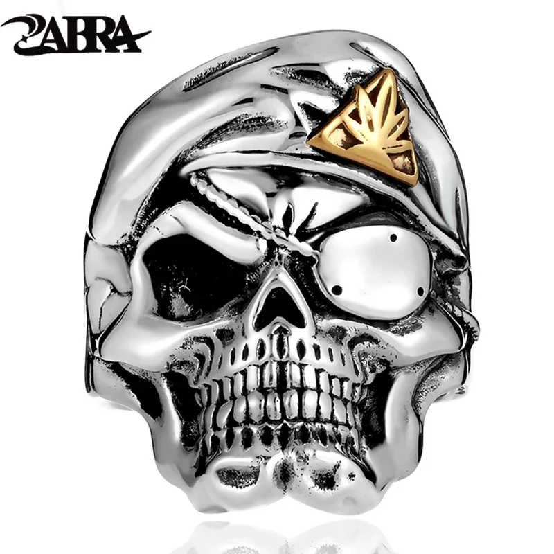 ZABRA Solid 925 Silver One Eye Mask Skull Ring For Men High Polished Vintage Punk Biker Rings Silver Man Gothic Jewelry For Male
ZABRA Solid 925 Silver One Eye Mask Skull Ring For Men High Polished Vintage Punk Biker Rings Silver Man Gothic Jewelry For Male