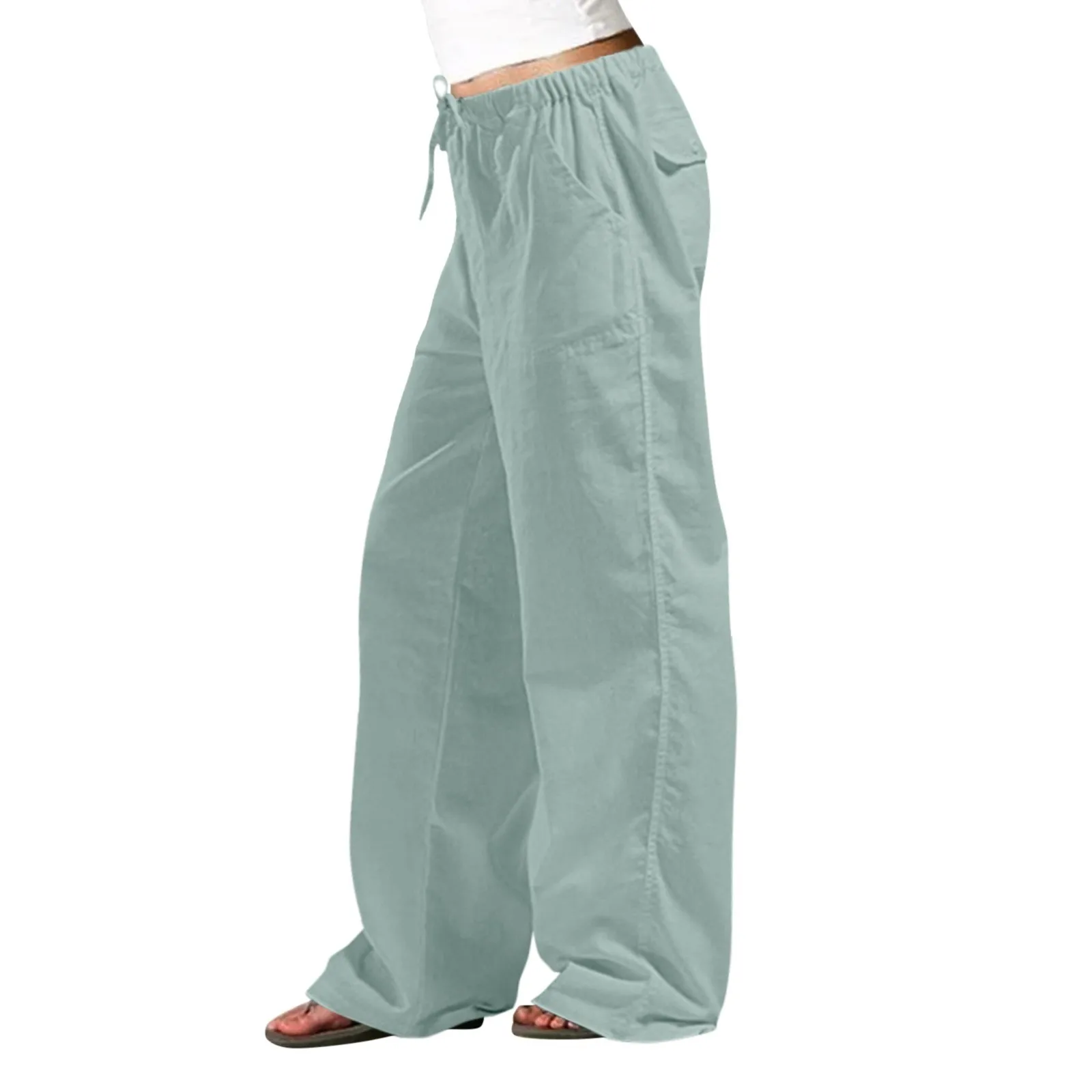 Casual Summer Solid Color Elastic High Waist Cotton And Linen Loose lLong Pants Fashion Casual Drawstring Pocket Sports Trousers
Casual Summer Solid Color Elastic High Waist Cotton And Linen Loose lLong Pants Fashion Casual Drawstring Pocket Sports Trousers