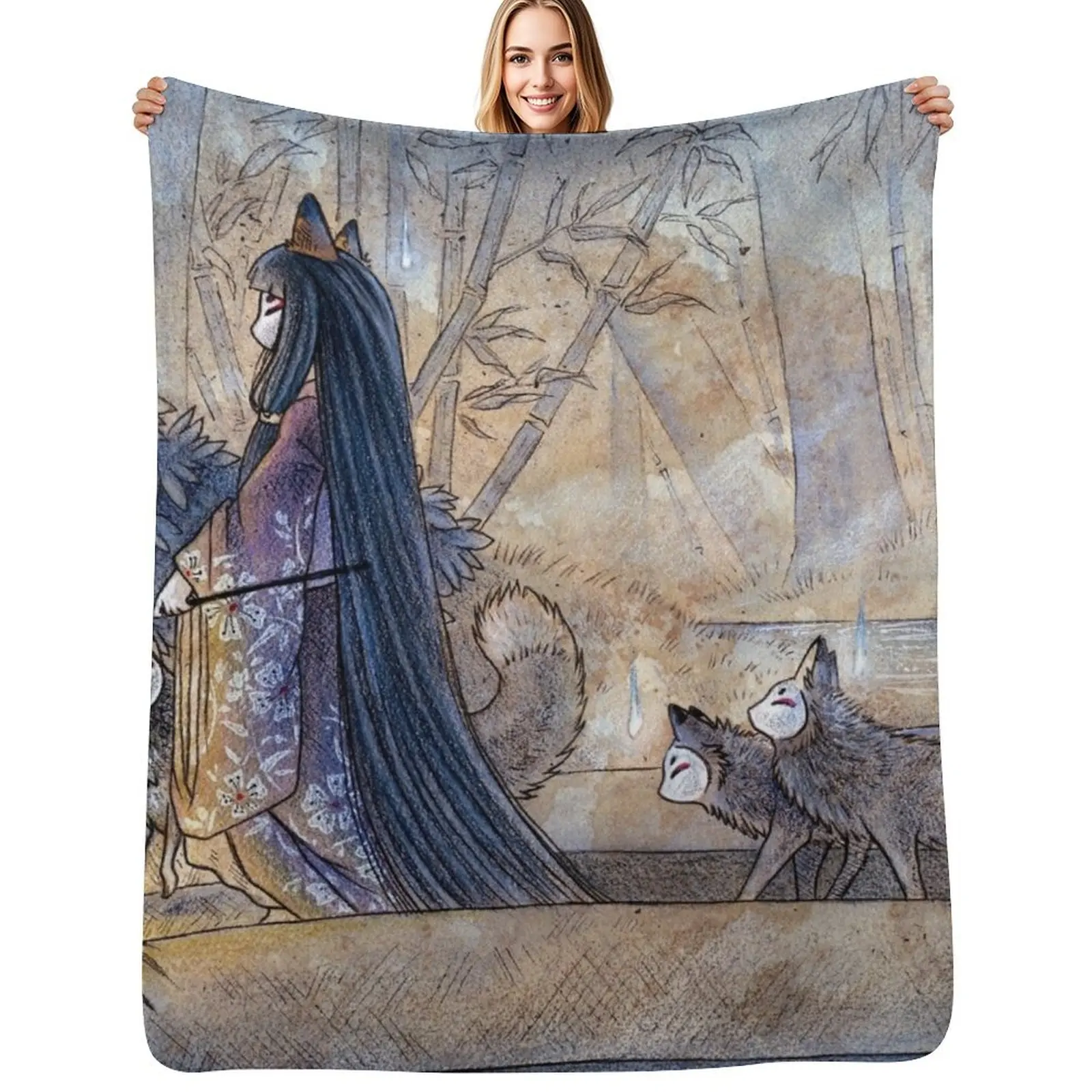 Silent Crossing of the Kitsune Throw Blanket warm winter Travel Decorative Throw Warm Blankets
Silent Crossing of the Kitsune Throw Blanket warm winter Travel Decorative Throw Warm Blankets