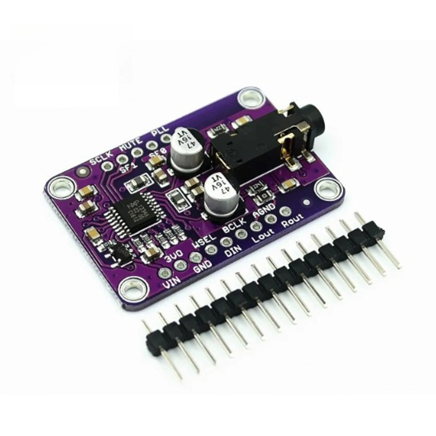 UDA1334A I2S Stereo Decoder Module DAC Audio Board for Raspberry Pi Arduino ESP32 HiFi
UDA1334A I2S Stereo Decoder Module DAC Audio Board for Raspberry Pi Arduino ESP32 HiFi