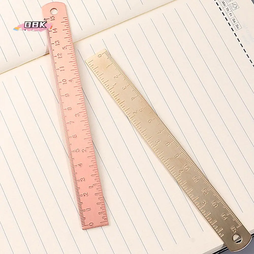15cm Metal Students Bookmark for School Office Drawing Ruler Brass Straight Ruler Learning Measuring Ruler
15cm Metal Students Bookmark for School Office Drawing Ruler Brass Straight Ruler Learning Measuring Ruler