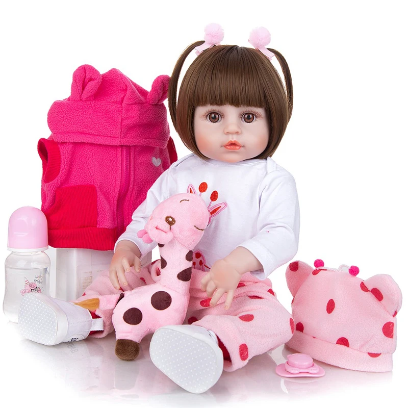 48cm Silicone Reborn Baby Dolls Toddler Girl Kid's Toy Gift for Christmas and Birthday
48cm Silicone Reborn Baby Dolls Toddler Girl Kid's Toy Gift for Christmas and Birthday