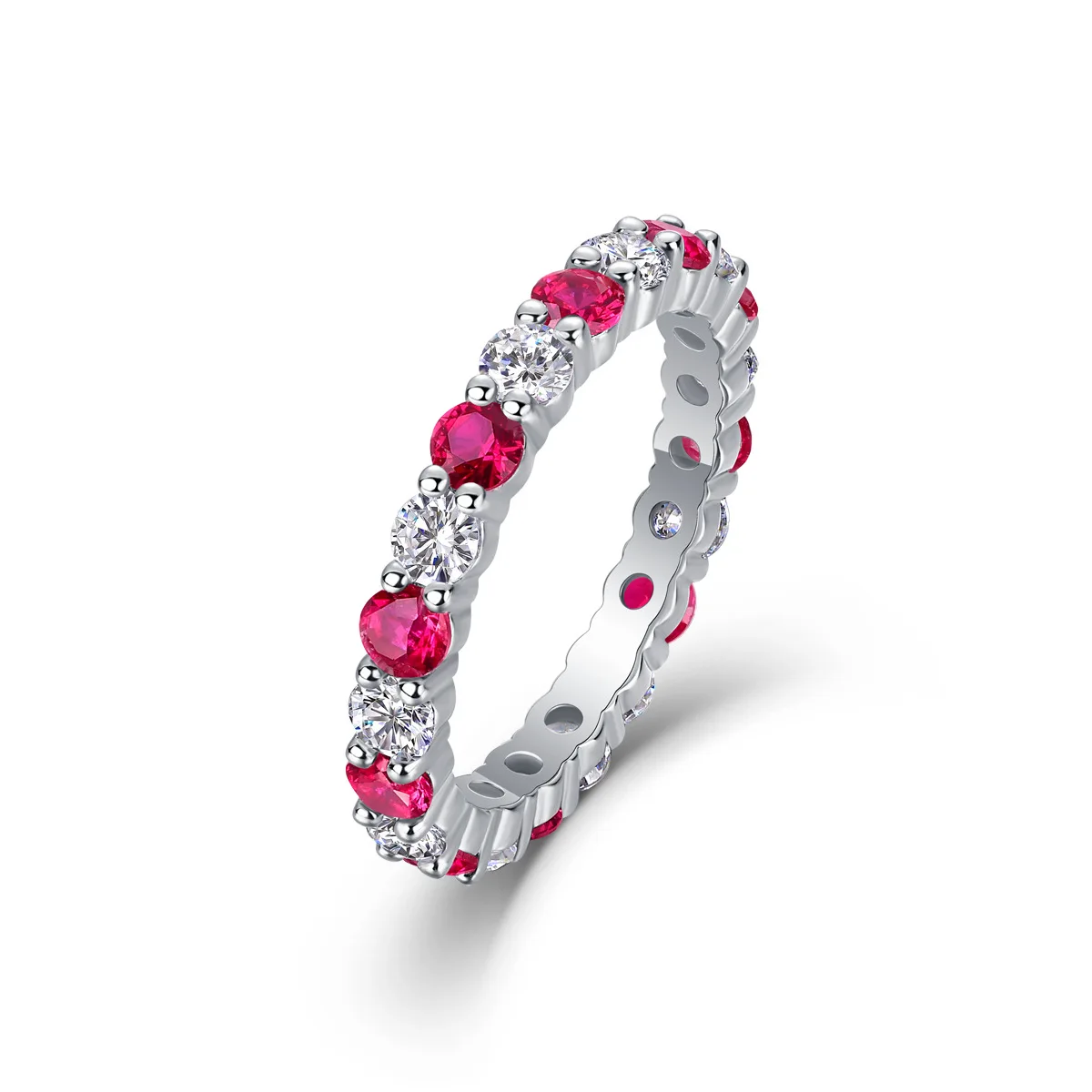 LYCFN 3 мм муассанит с разноцветными бриллиантами Eternity Band S925 Стерлинговое серебро с ГАР Сверкающие яркие рубины Изящные ювелирные изделия
LYCFN 3 мм муассанит с разноцветными бриллиантами Eternity Band S925 Стерлинговое серебро с ГАР Сверкающие яркие рубины Изящные ювелирные изделия