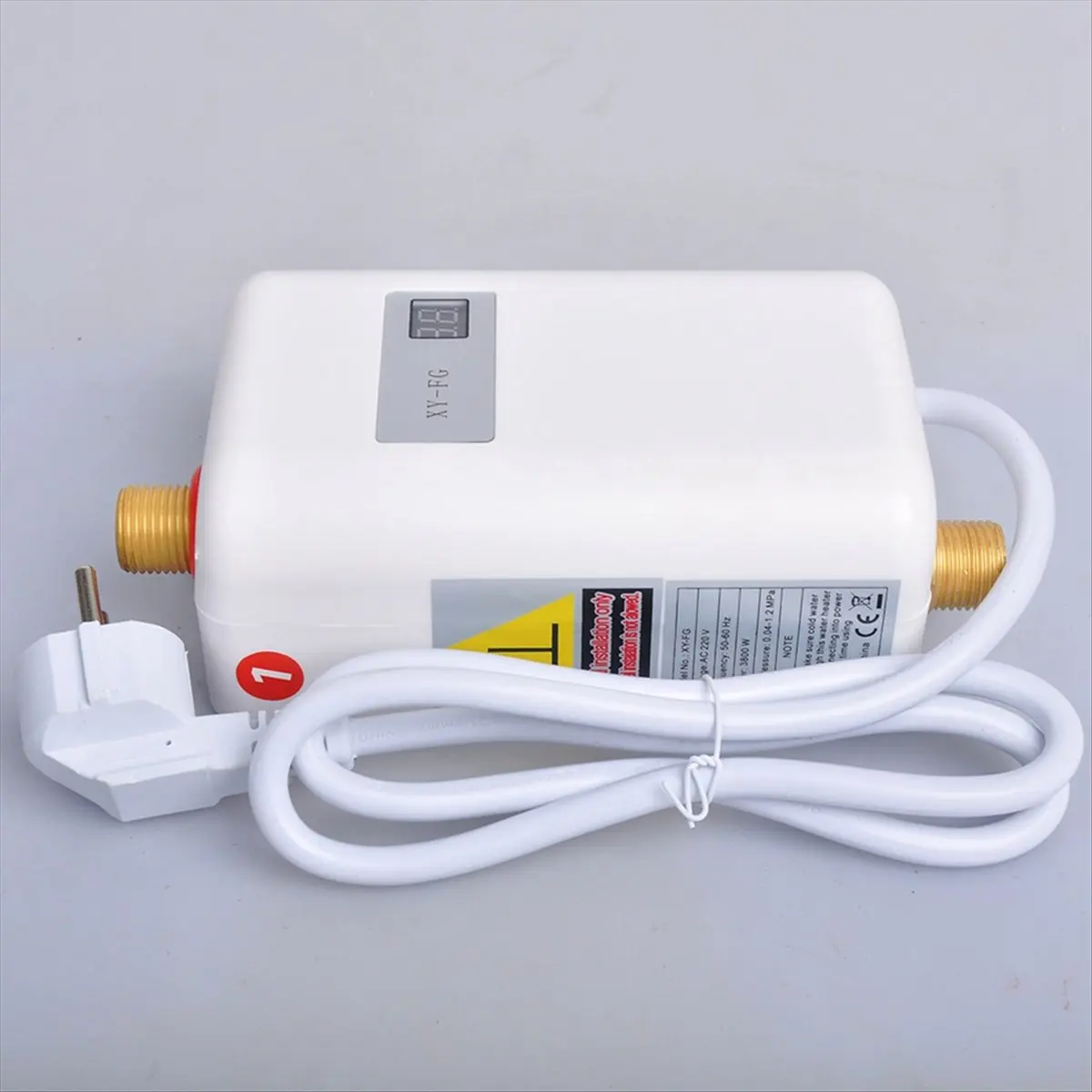 (A61K) Instant Water Heater 3800W Mini Electric Tankles Hot Water Heater Digital Display for Bathroom Kitchen Washing EU Plug
(A61K) Instant Water Heater 3800W Mini Electric Tankles Hot Water Heater Digital Display for Bathroom Kitchen Washing EU Plug