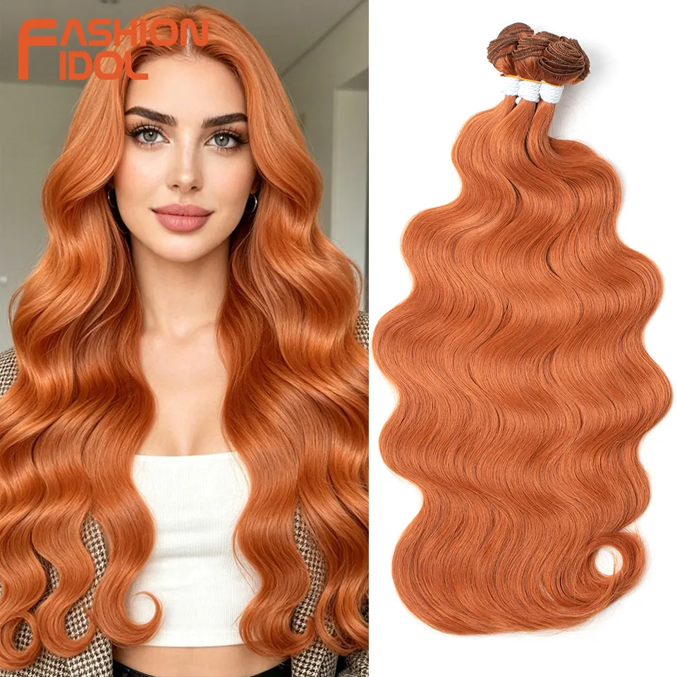 FASHION IDOL 24inch 300g/6pcs Body Wave Hair Synthetic Hair Bundles Weave For Women Ombre Orange Braiding Fake Hair Extensions
FASHION IDOL 24inch 300g/6pcs Body Wave Hair Synthetic Hair Bundles Weave For Women Ombre Orange Braiding Fake Hair Extensions