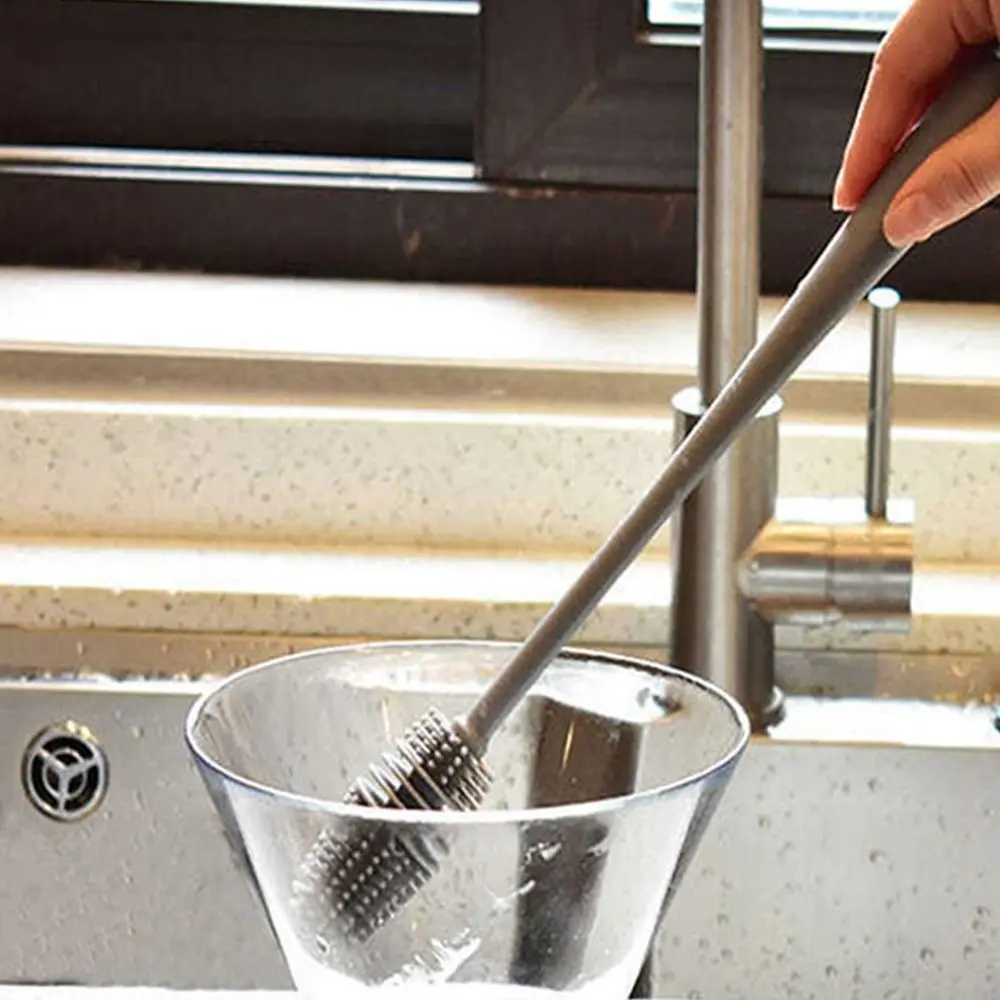Practical Food Grade Long Handle Multi-function Suspensible Scrubber Milk Bottle Brush Glass Cleaner Cup Scrubber Cleaning Tool
Practical Food Grade Long Handle Multi-function Suspensible Scrubber Milk Bottle Brush Glass Cleaner Cup Scrubber Cleaning Tool