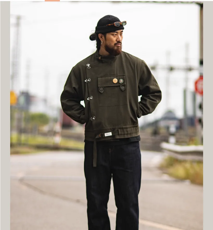 American retro Swedish motorcycle jacket men's Amikaji cycling hunting jacket
American retro Swedish motorcycle jacket men's Amikaji cycling hunting jacket