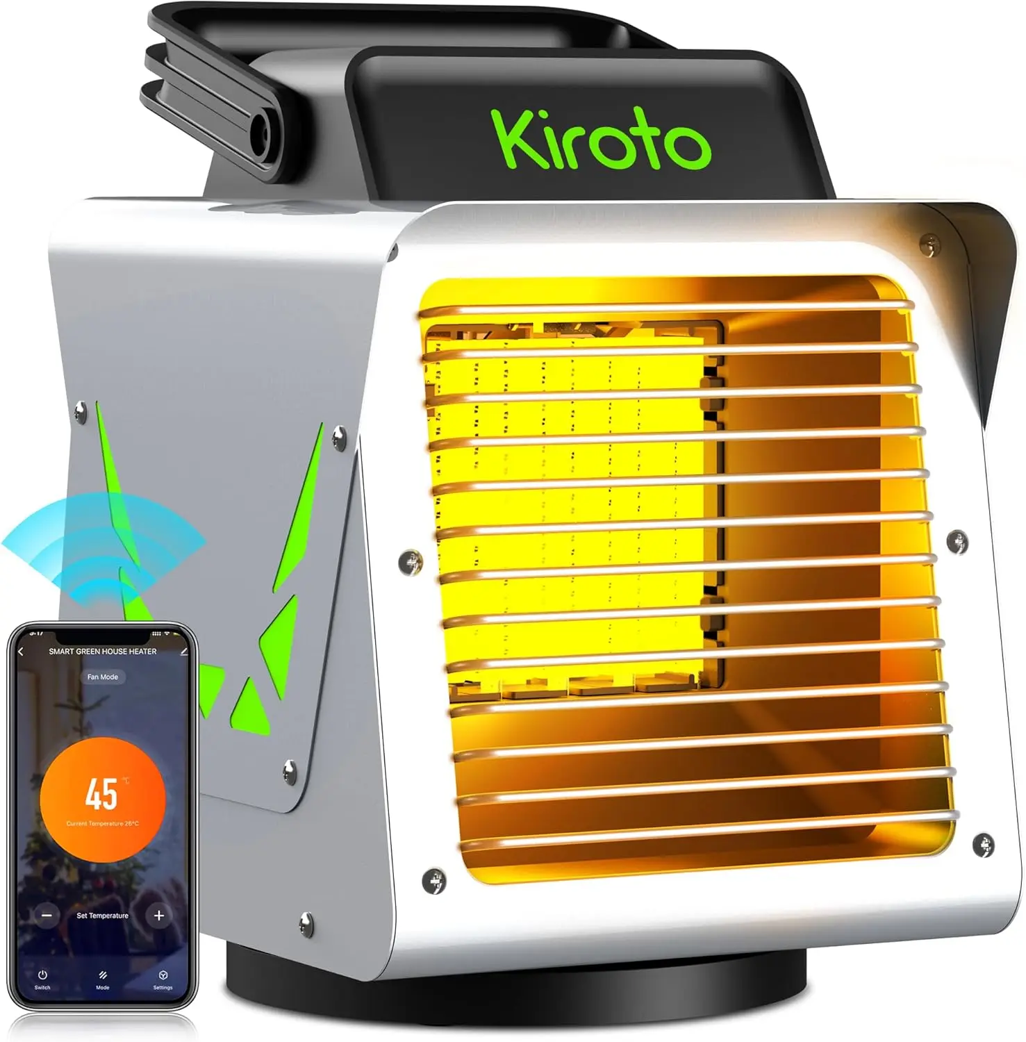 Greenhouse Heater 1500watt, Greenhouse Heater With Thermostat App Remote Control, Smart Electric Heater, Portable Outdoor Heater
Greenhouse Heater 1500watt, Greenhouse Heater With Thermostat App Remote Control, Smart Electric Heater, Portable Outdoor Heater