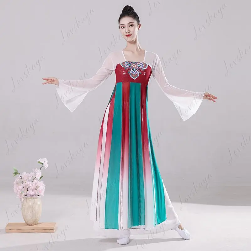 Classical Dance Body Rhyme Gauze Dance Costume Female Elegant Han and Tang Performance Costume Set
Classical Dance Body Rhyme Gauze Dance Costume Female Elegant Han and Tang Performance Costume Set