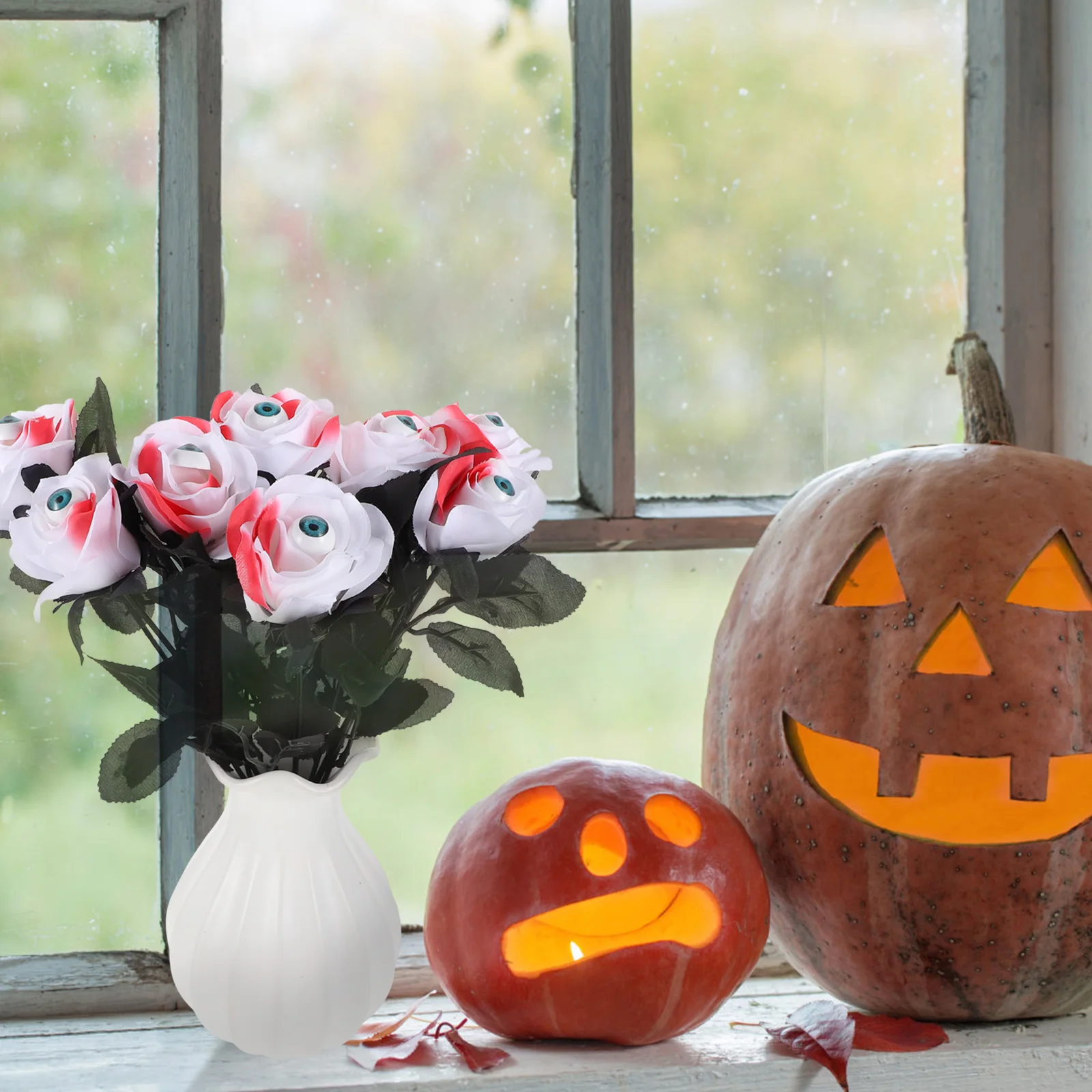 8 PCS Halloween Artificial Eyeball Rose Decorations Fake Party Room Haunted House Tricky Props for Halloween
8 PCS Halloween Artificial Eyeball Rose Decorations Fake Party Room Haunted House Tricky Props for Halloween