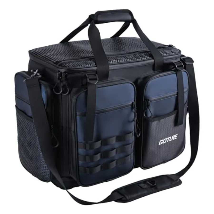 Large Tackle Bag, 1800D PVC Waterproof Saltwater Gear Storage Big Fishing Bag with EVA Bottom, Store Up to 8PCS 3700 Plus 4PCS
Large Tackle Bag, 1800D PVC Waterproof Saltwater Gear Storage Big Fishing Bag with EVA Bottom, Store Up to 8PCS 3700 Plus 4PCS