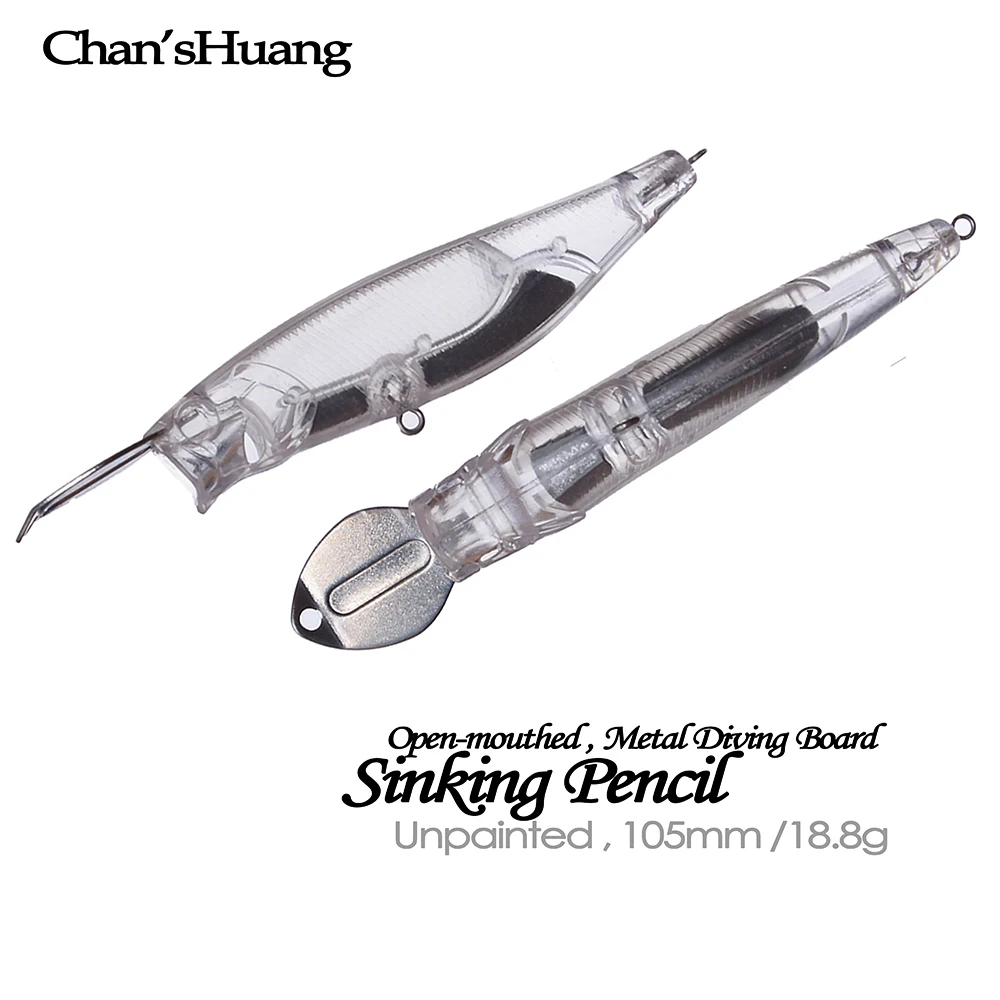 Chan'sHuang, 10 шт., неокрашенные пустые рыболовные приманки, 10,5 см, 18,8 г, тонущий карандаш, сделай сам, искусственные рыболовные приманки ручной работы
Chan'sHuang, 10 шт., неокрашенные пустые рыболовные приманки, 10,5 см, 18,8 г, тонущий карандаш, сделай сам, искусственные рыболовные приманки ручной работы