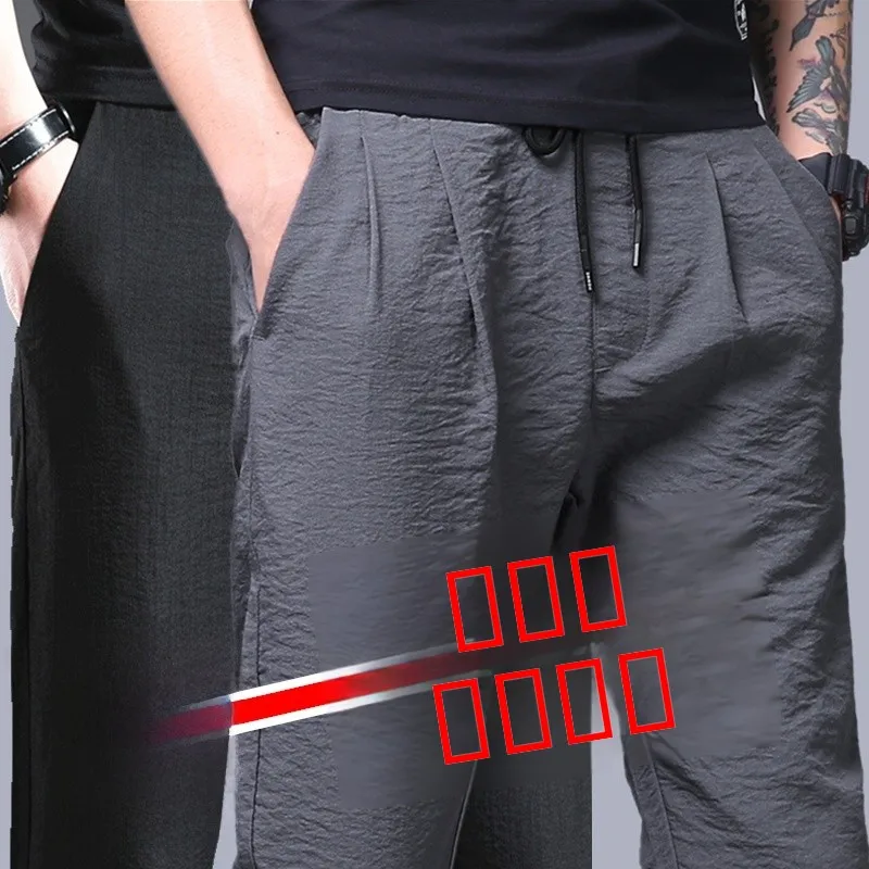 Qui Dry Summer Thin Sport Pants Ice Silk Casual Loose Trousers for Men Outdoor Climbing Workwear Breathable Long Trousers
Qui Dry Summer Thin Sport Pants Ice Silk Casual Loose Trousers for Men Outdoor Climbing Workwear Breathable Long Trousers