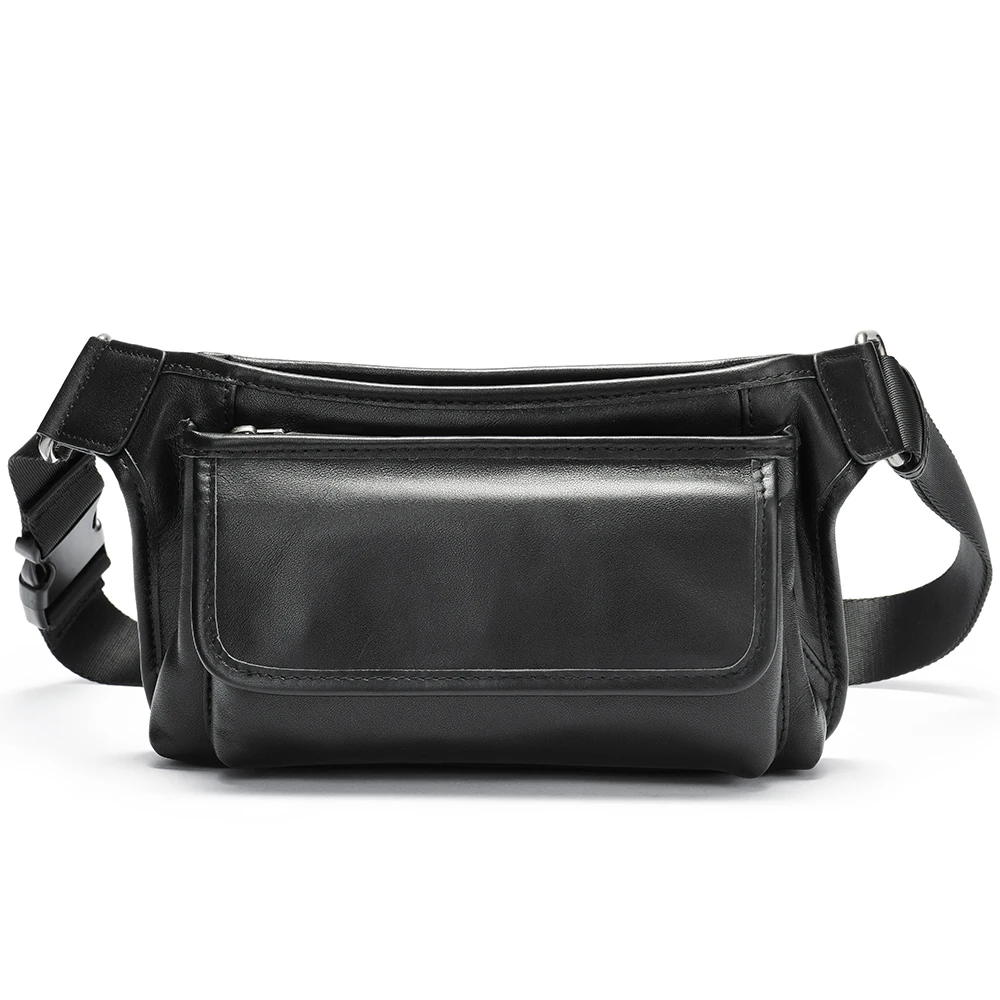 Casual Men's Chest Bag Cowhide Waist Pack Zipper Shoulder Bags Belt Male Cross Body Side Sling Bags Travel Business Fashion
Casual Men's Chest Bag Cowhide Waist Pack Zipper Shoulder Bags Belt Male Cross Body Side Sling Bags Travel Business Fashion