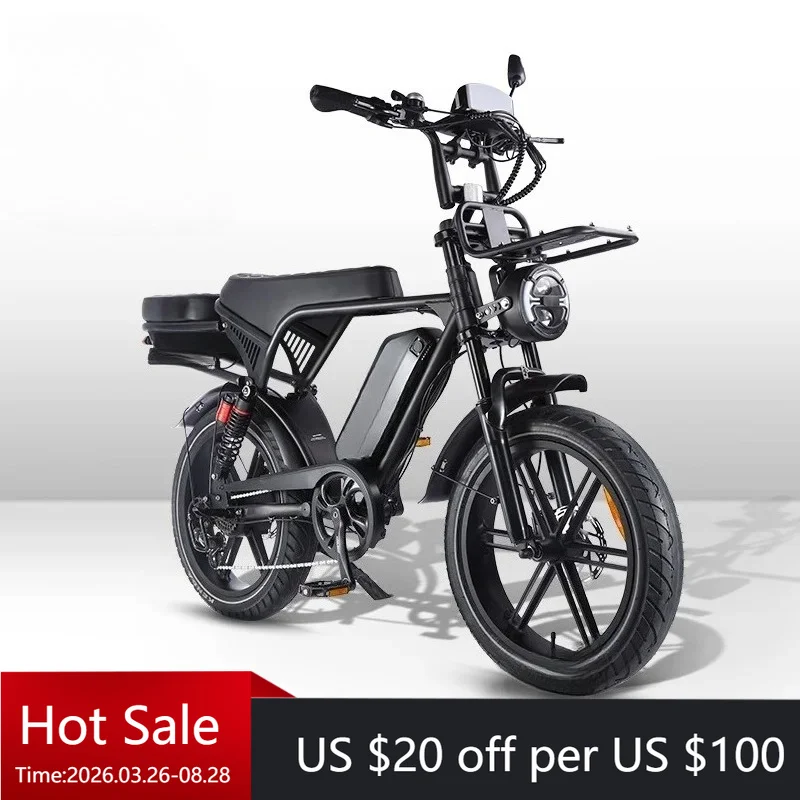 Tc Electric Mountain Bike City Bike 15Ah Lithium Battery 48V 750W Rear Wheel Hub Motor, Fat Tire Aluminum Alloy European Union U
Tc Electric Mountain Bike City Bike 15Ah Lithium Battery 48V 750W Rear Wheel Hub Motor, Fat Tire Aluminum Alloy European Union U