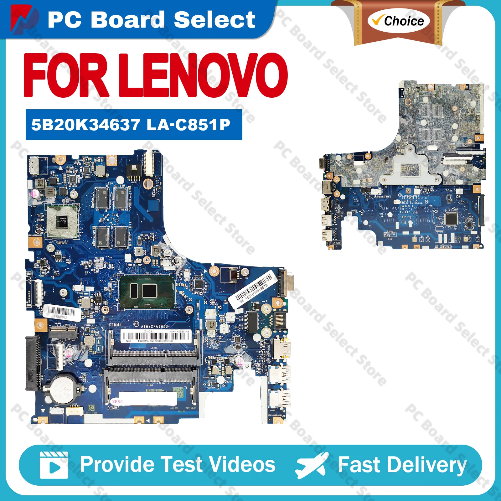 5B20K34637 LA-C851P For LENOVO Ideapad 500-15ISK Laptop Motherboard 4405U I3-6100U I5-6200U I7-6500U CPU V2G GPU Tested OK
5B20K34637 LA-C851P For LENOVO Ideapad 500-15ISK Laptop Motherboard 4405U I3-6100U I5-6200U I7-6500U CPU V2G GPU Tested OK