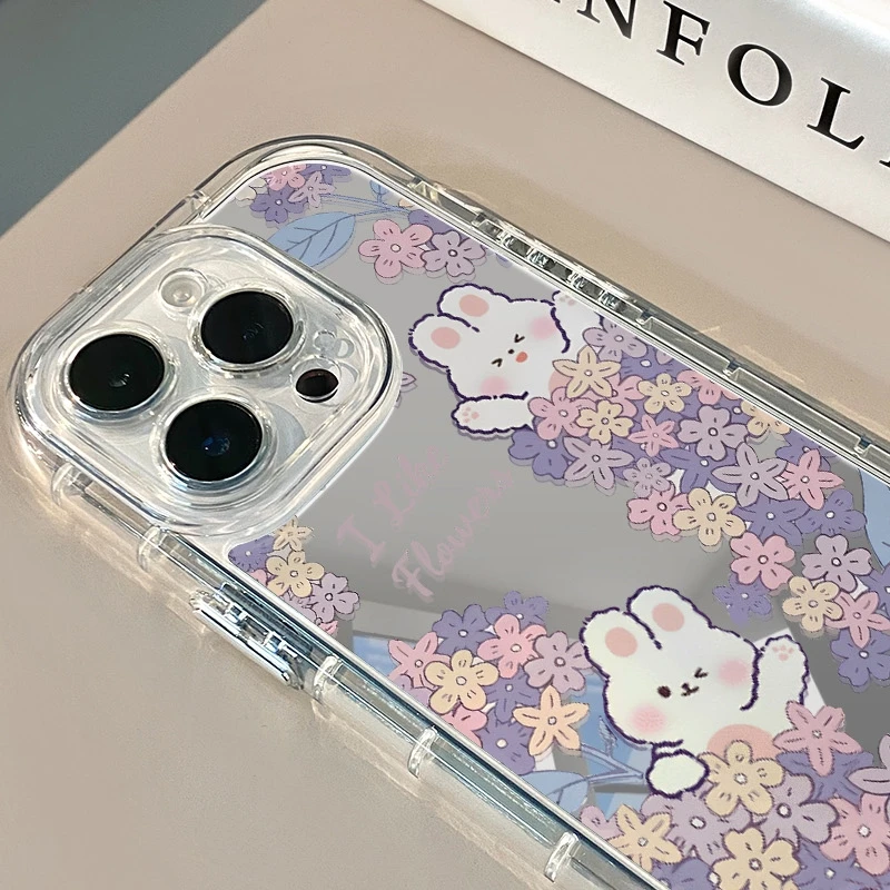 Cute Rabbit Colorful Flower Case for iPhone 16 15 14 13 12 11 Pro Max XR XS X Mirror phone case
Cute Rabbit Colorful Flower Case for iPhone 16 15 14 13 12 11 Pro Max XR XS X Mirror phone case