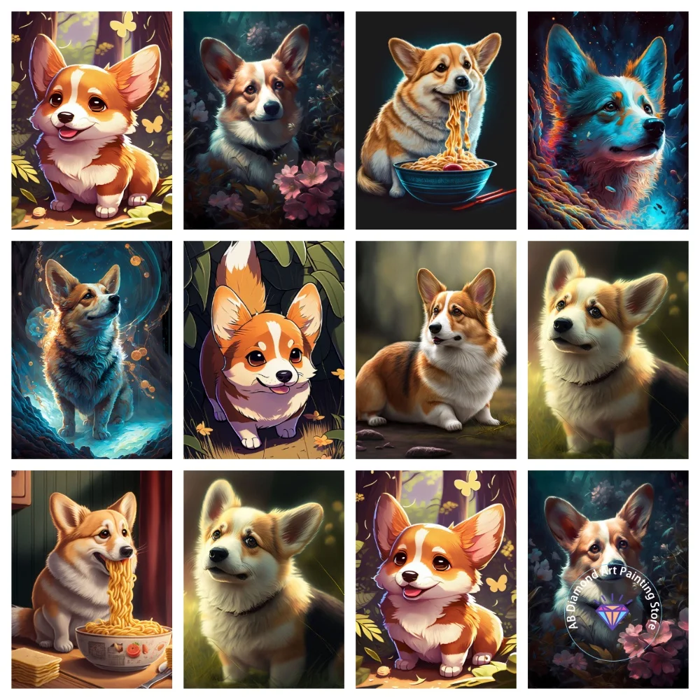 Corgi Dog AB Diamond Painting Kit Square Round Diamond 5D DIY Cross Embroidery Handmade Art Adult Exquisite Gift Home Decor
Corgi Dog AB Diamond Painting Kit Square Round Diamond 5D DIY Cross Embroidery Handmade Art Adult Exquisite Gift Home Decor