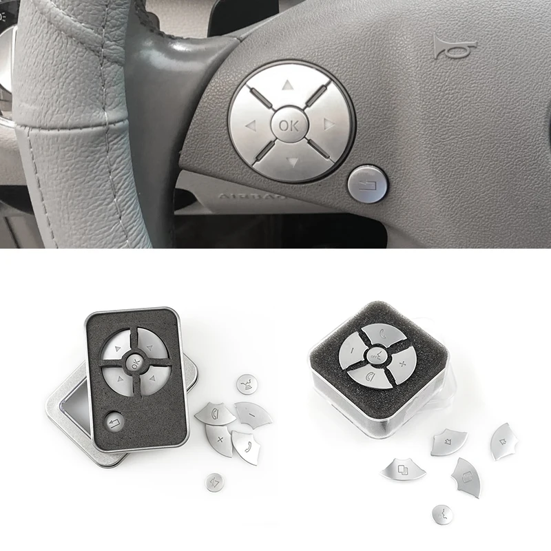 For Mercedes Benz E C S GLK R ML GL CLS SLK Class W212 W204 ABS Chrome Car Steering Wheel Button Stickers Cover Trim Accessories
For Mercedes Benz E C S GLK R ML GL CLS SLK Class W212 W204 ABS Chrome Car Steering Wheel Button Stickers Cover Trim Accessories