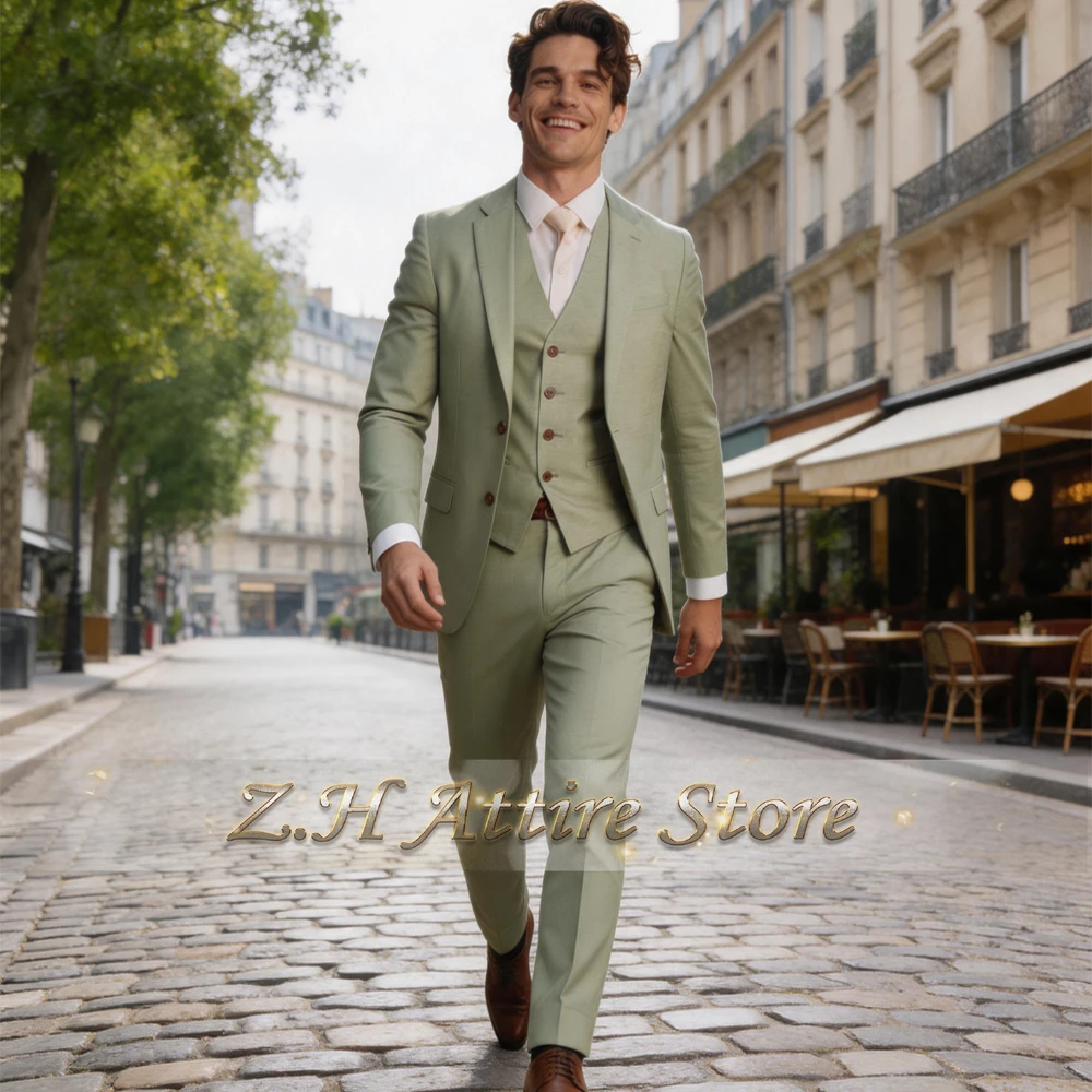 Off-white Men Formal Suit 3PCS Blazer Vest Pants Slim Fit for Wedding Groom Graduation Ball Dinner Party Custom Tuxedo for Male
Off-white Men Formal Suit 3PCS Blazer Vest Pants Slim Fit for Wedding Groom Graduation Ball Dinner Party Custom Tuxedo for Male